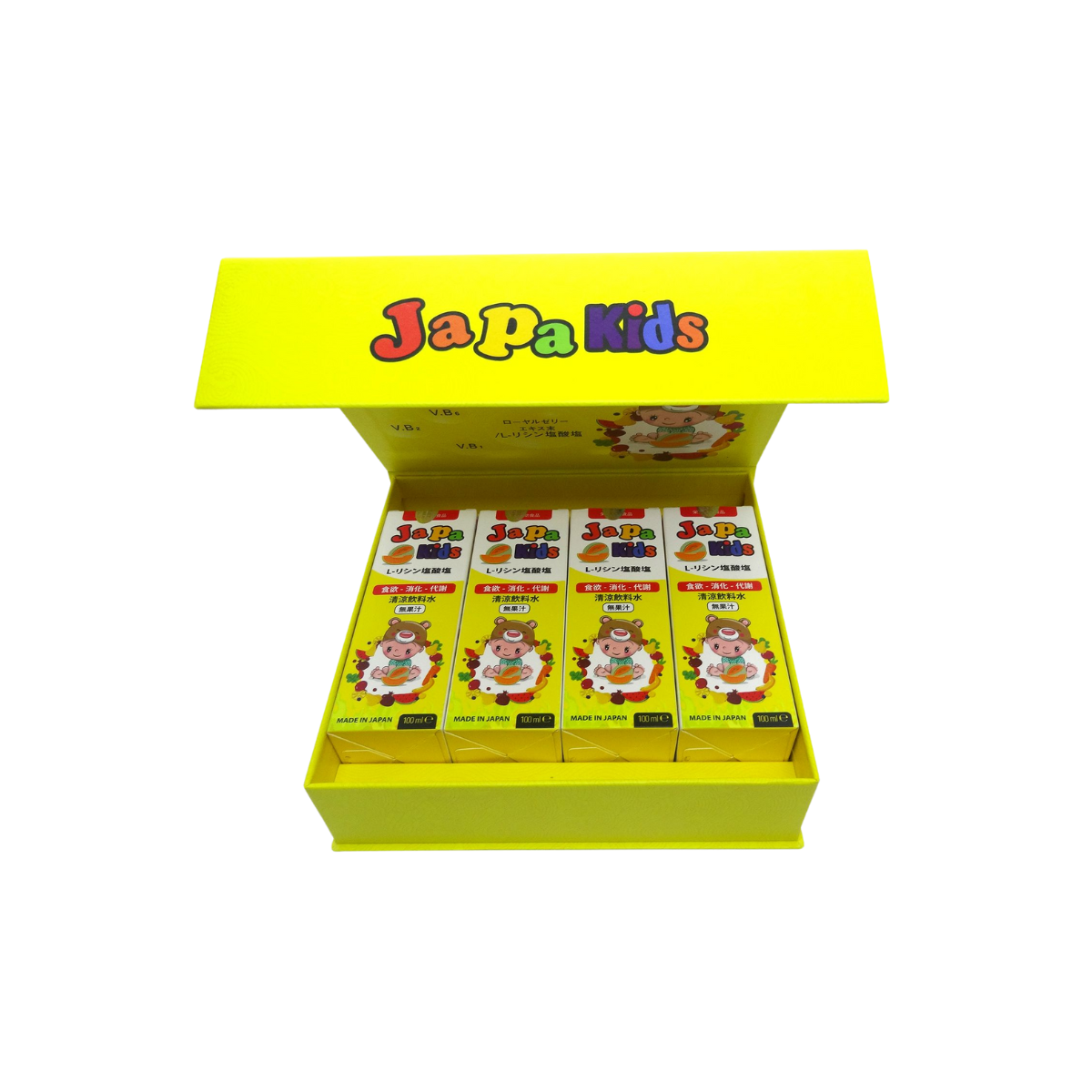 Siro ăn ngon Japa kids 1 hộp 4 lọ - Hỗ trợ biếng ăn, giúp bé tăng cân